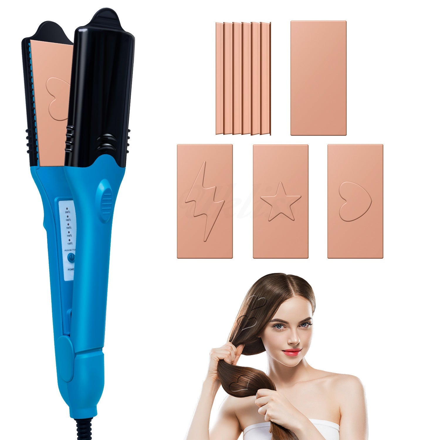 Plancha para cabello 3D