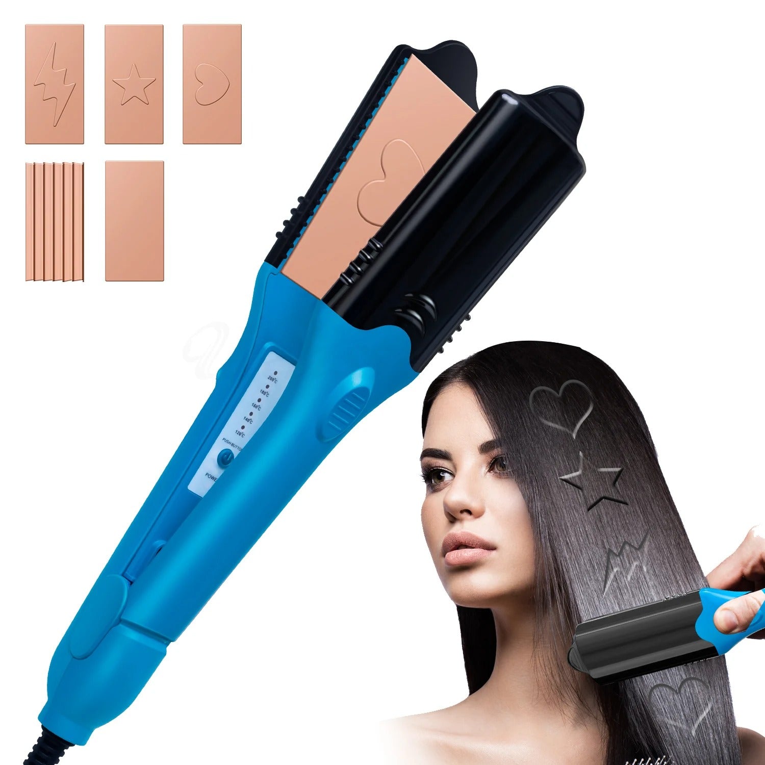 Plancha para cabello 3D